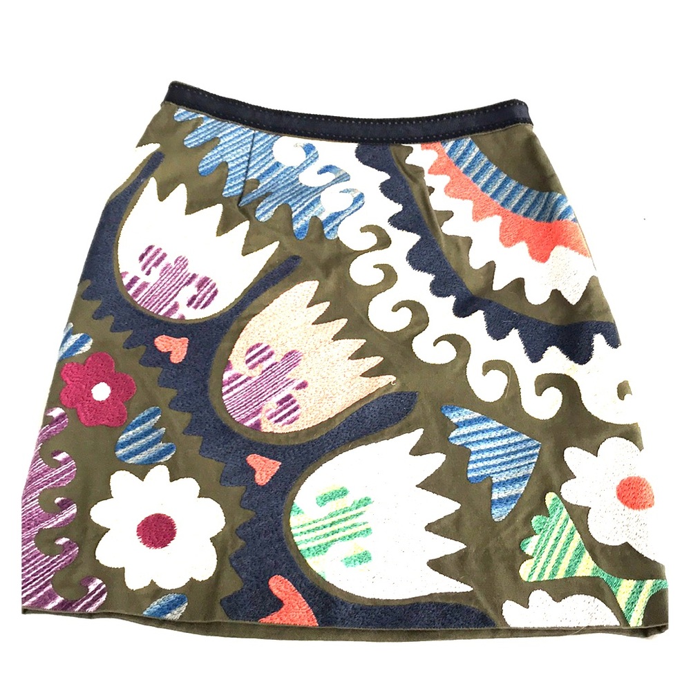 Anthropologie VANESSA VIRGINIA EMBROIDERED SKIRT - Picture 2 of 8